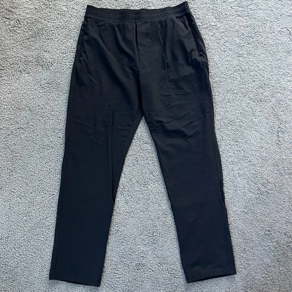 PUBLIC REC DAYMAKER MEN'S PULL ON STRAIGHT LEG PANTS - W 36 X L 32 EUC Black
